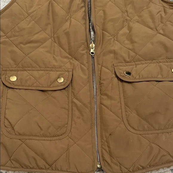 Quilted Sherpa-Lined Vest in Brown - Picture 2 of 3